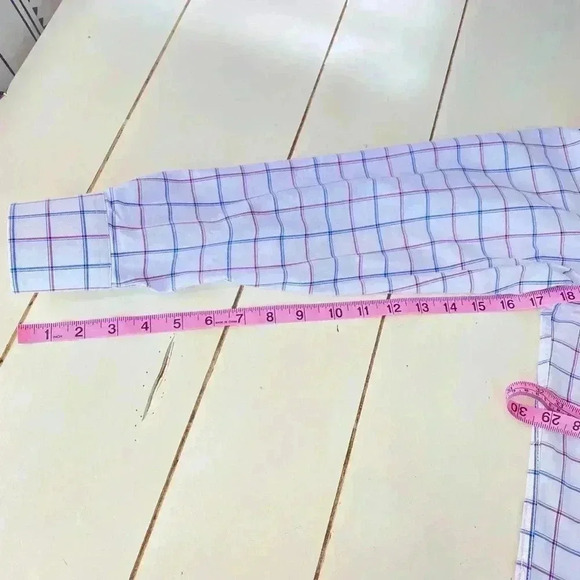 Tommy Hilfiger All-Season Stretch Dress Shirt Mens Size M 15-15 1/2 32/33 White - Picture 6 of 7